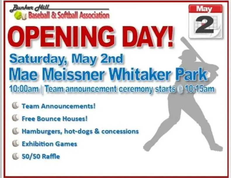 Opening Day - May 2nd at 10AM